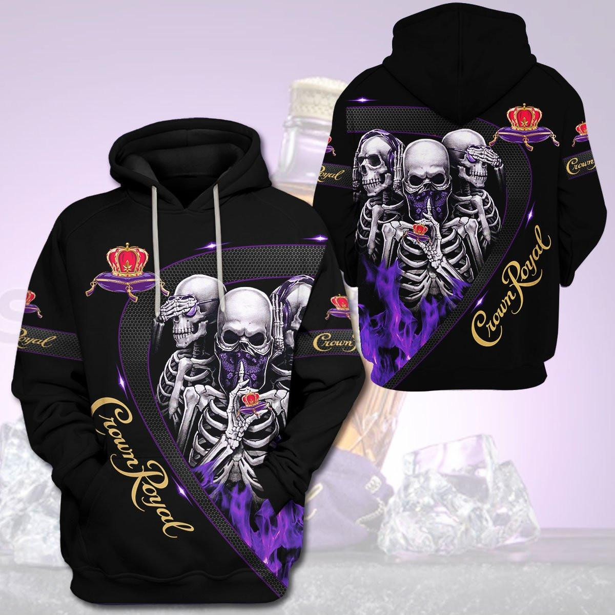 Crown Royal Skull Trending Hoodie 528