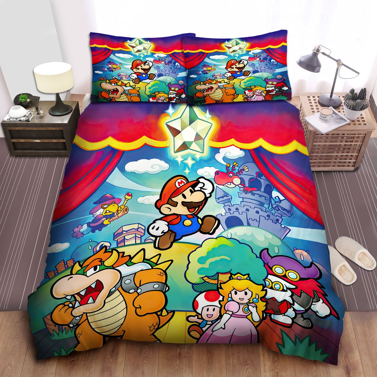 Mario Bedding Set Super Mario The Thousand-Year Door Duvet Covers