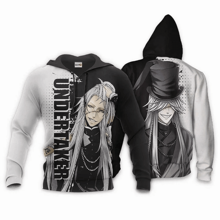 Undertaker Black Butler 3d Hoodie Zip Hoodie