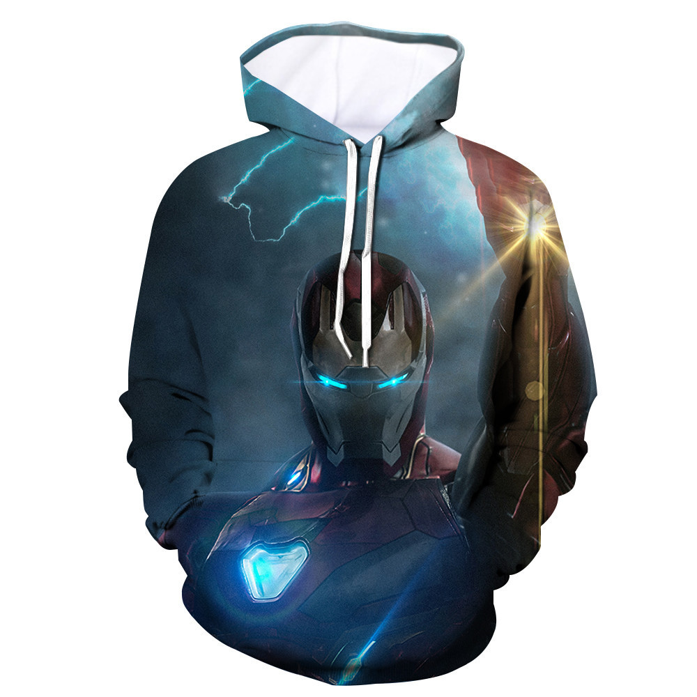 Superhero Iron Man Avengers Endgame Art 3D All Over Print Hoodie & Zip Hoodie