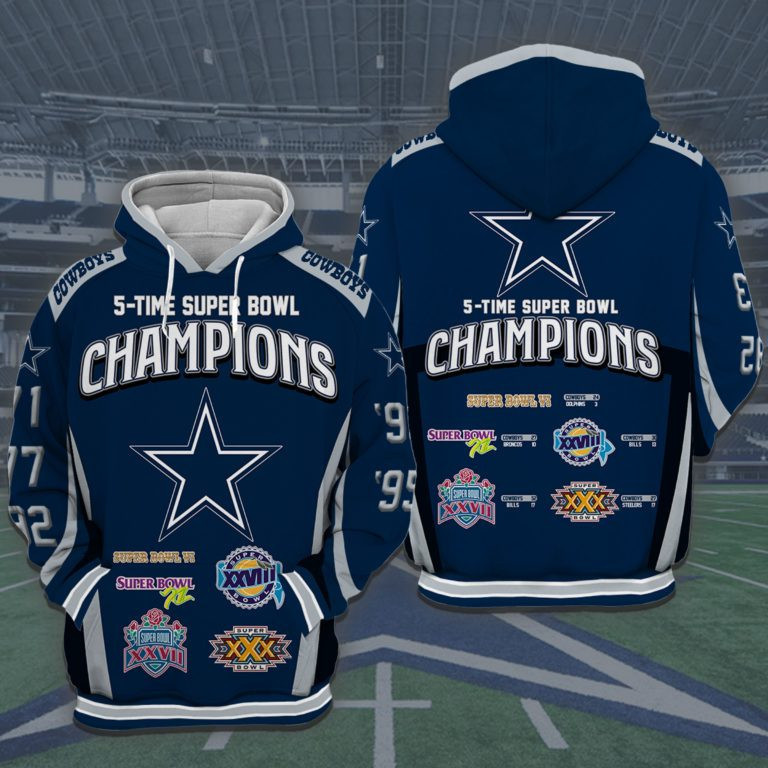Cowboys 3D All Over Print Hoodie & Zip Hoodie
