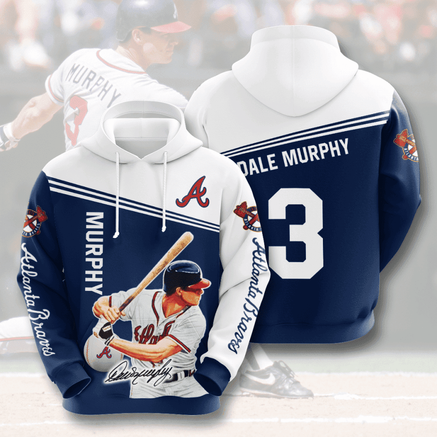 ATLANTA BRAVES Dale Murphy 3D All Over Print Hoodie & Zip Hoodie