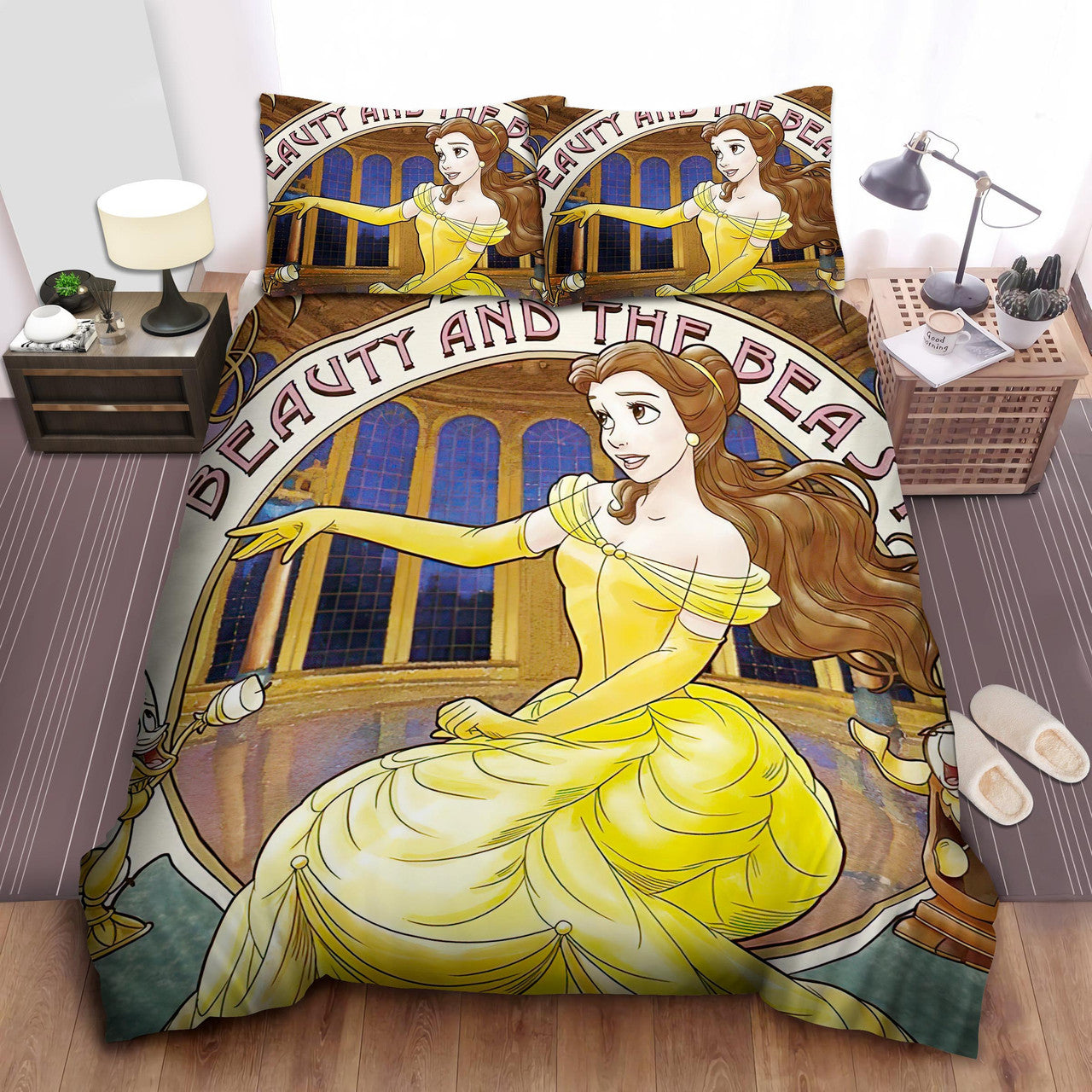 Beauty And The Beast Bedding Set Belle In The Castle Of The Beast Duvet Covers