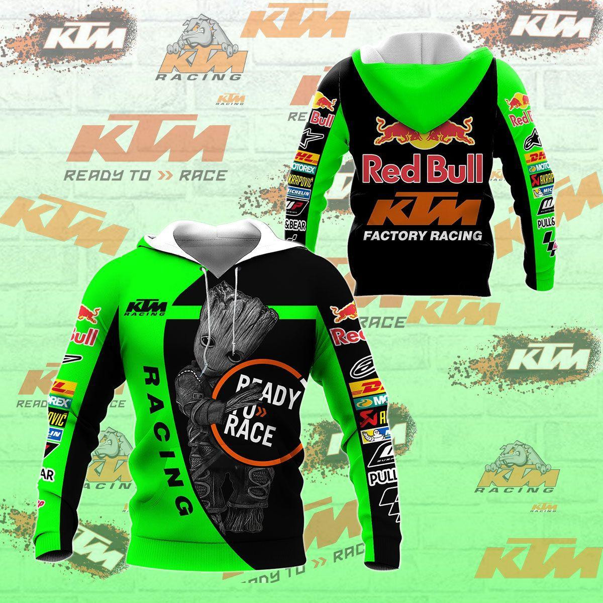 Ktm Ag Shirt 190, 3d Hoodie Zip Hoodie