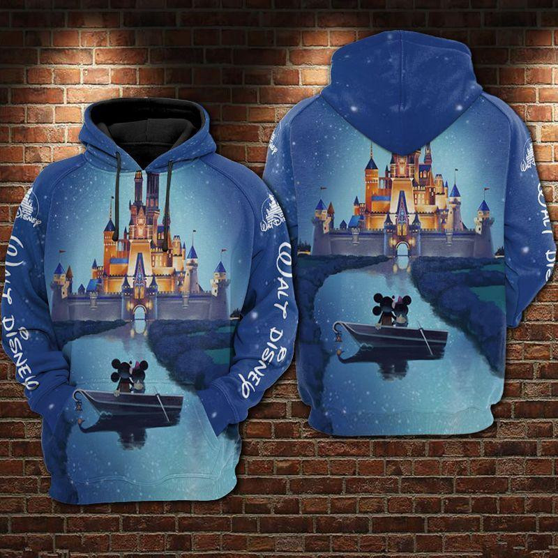 Castle Over Print 3d Hoodie