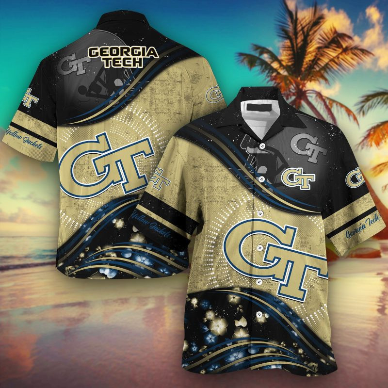 Georgia Tech Yellow Jackets Summer Hawaii Shirt For This Season Gift For Sport Lovers