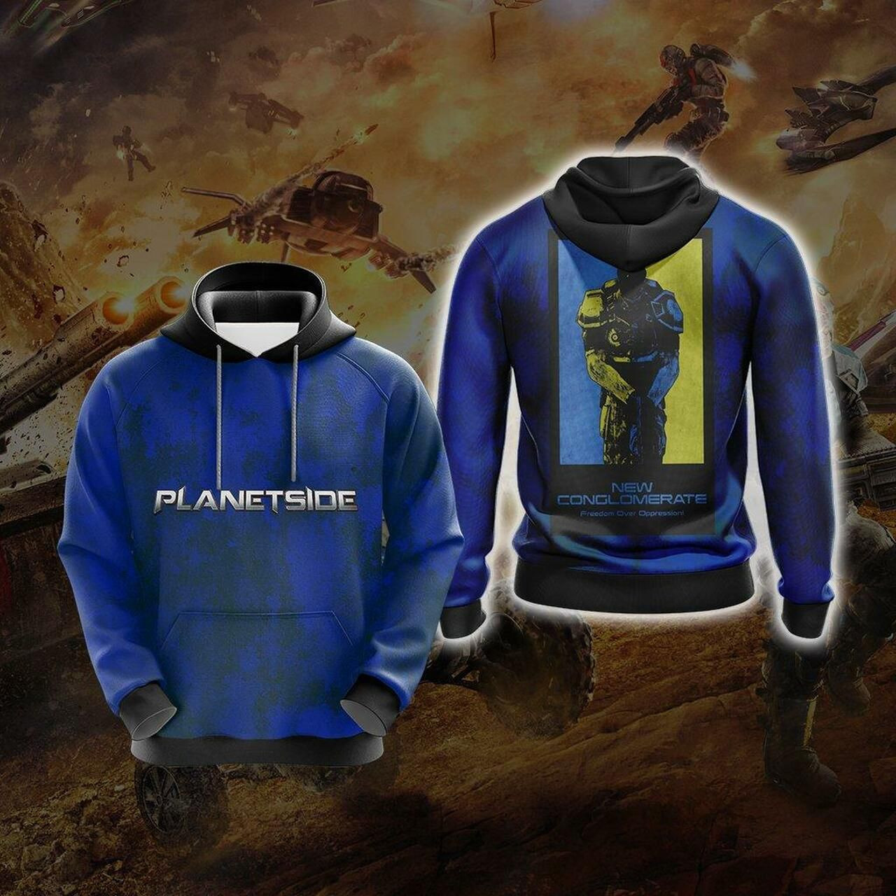 Planetside - New Conglomerate Unisex 3D All Over Print Hoodie & Zip Hoodie
