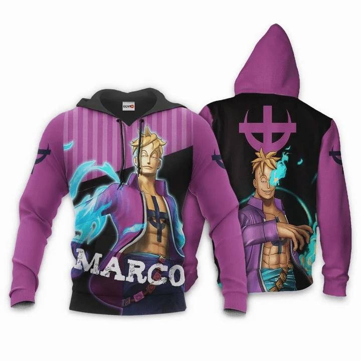 One Piece Marco One Piece 3d Hoodie Zip Hoodie