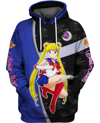 Beautiful Sailor Moon 3d Hoodie Zipper Hoodie