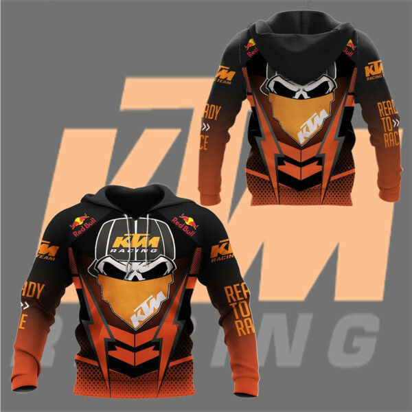 Ktm Sportmotorcycle Ag Shirt 166, 3d Hoodie Zip Hoodie 921