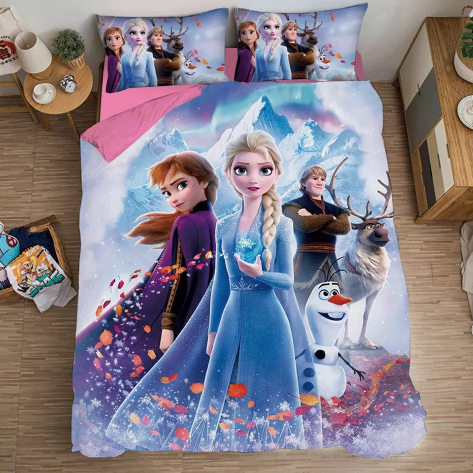 Frozen Bedding Set Frozen Characters Graphic Duvet Covers