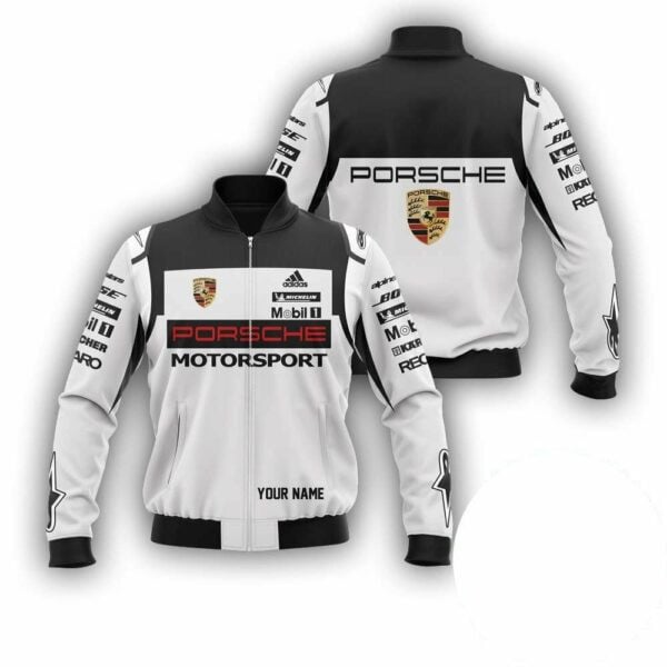 Personalized Porsche Motorsport Racing Bomber Jacket 850 247