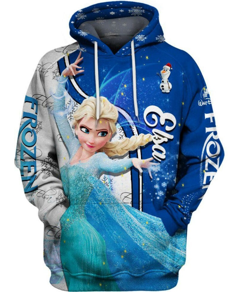 Elsa Of Arendelle 3d Hoodie Zipper Hoodie