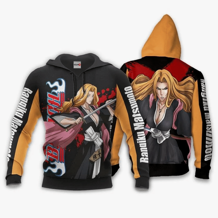 Rangiku Matsumoto Bleach  3d Hoodie Zip Hoodie