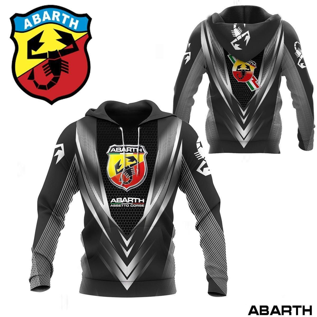 Abarth Shirt 12, 3d Hoodie Zip Hoodie