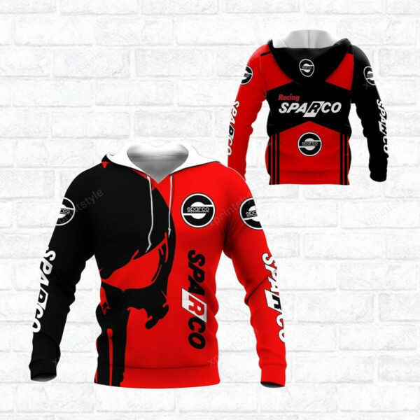 Sparco Racing Shirt 738, 3d Hoodie Zip Hoodie 2528
