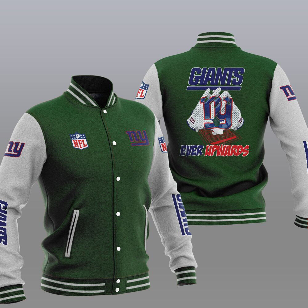 New York Giants Green Ever Upwards Baseball Jacket