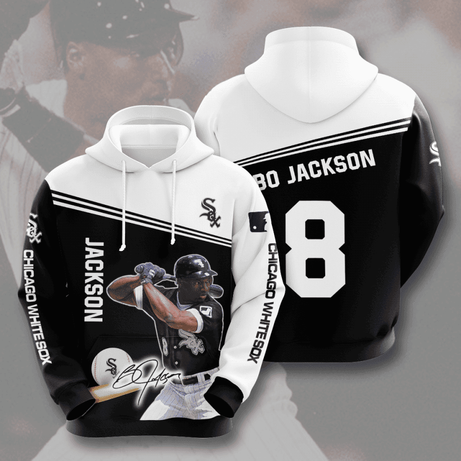 Bo Jackson Chicago White Sox 3D All Over Print Hoodie & Zip Hoodie