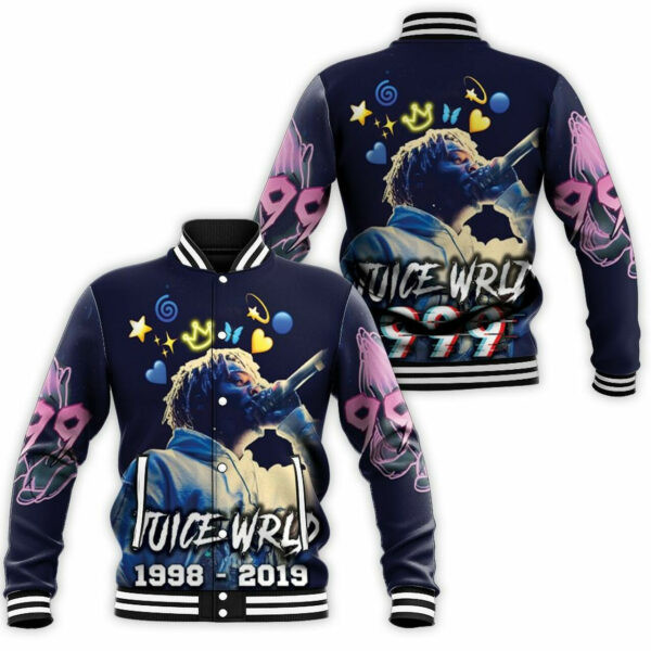 Juice Wrld 999 Emotion Moment Emo Rap Hip Hop 6k723 Gift For Fan Baseball Jacket 478