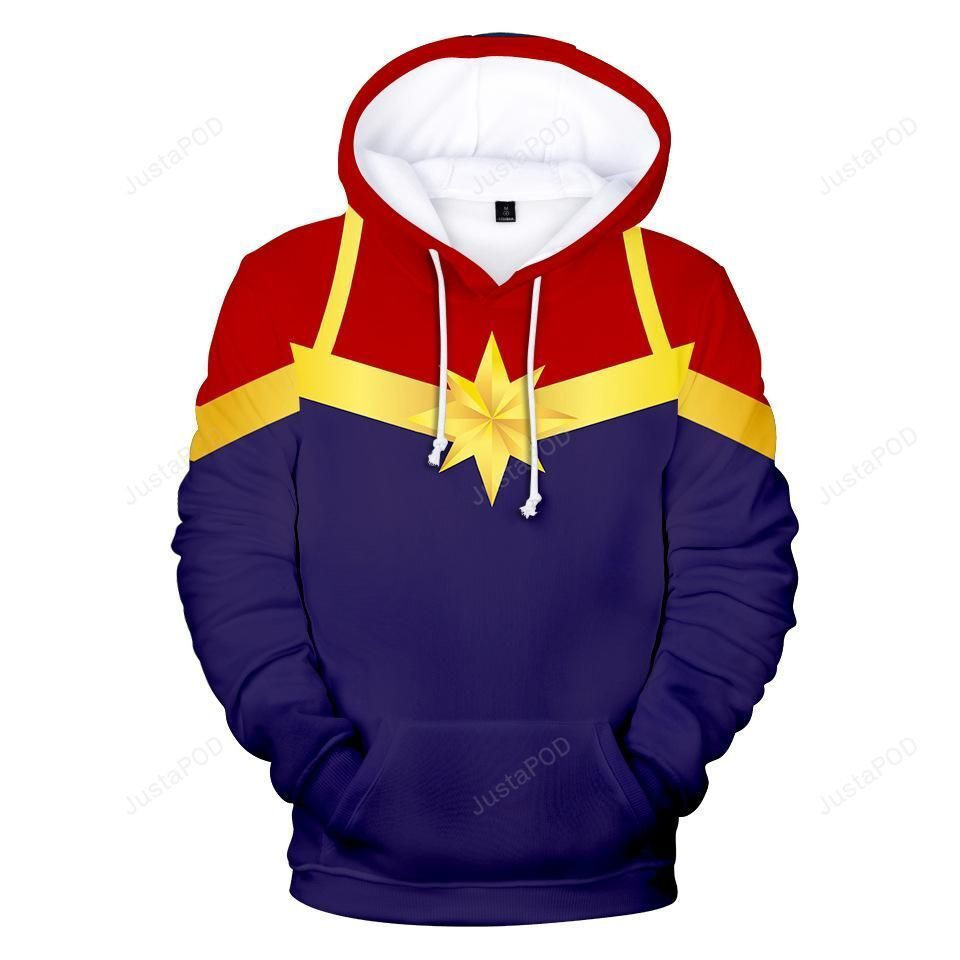 Captain Marvel 3D All Over Print Hoodie & Zip Hoodie