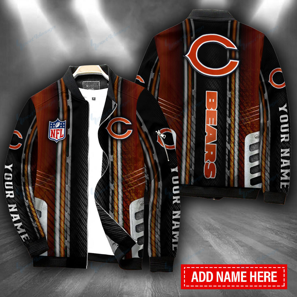 Chicago Bears Personalized Bomber Jacket BG325