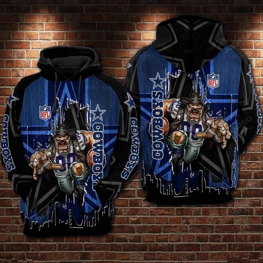 Cowboys Football 3D All Over Print Hoodie & Zip Hoodie