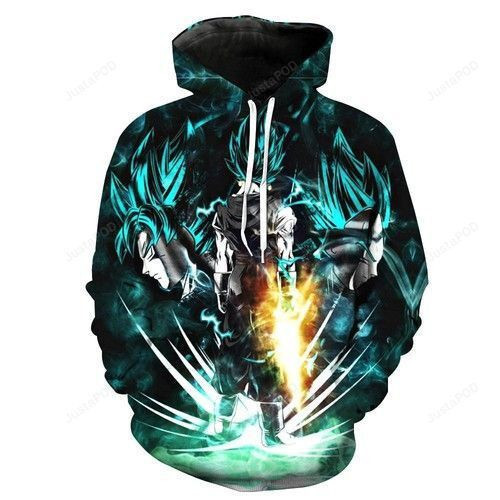Goku Vegeta Fusion Super Saiyan God Super Saiyan Vegeto Dragon Ball Z 3D All Over Print Hoodie & Zip Hoodie