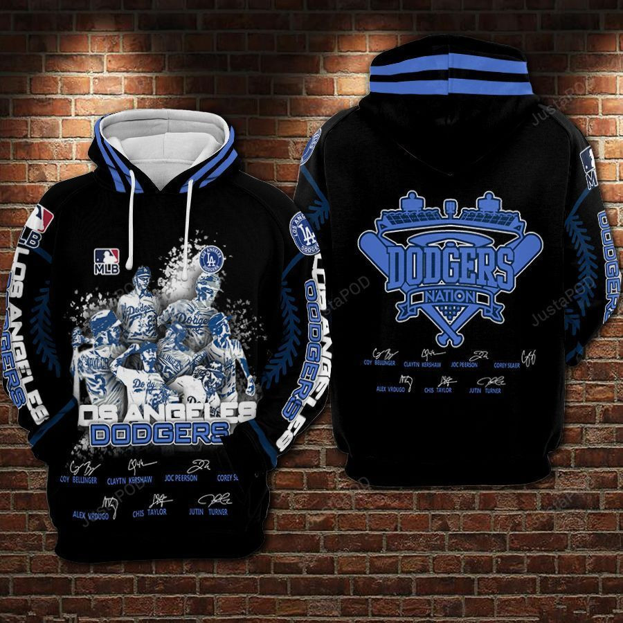Los Angeles Dodgers Football Anniversary 3D All Over Print Hoodie & Zip Hoodie
