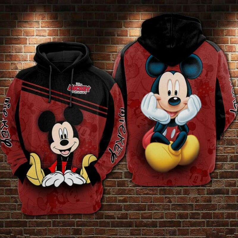 Mickey Mouse And Friend Movies Over Print 3d Hoodie Zip Hoodie