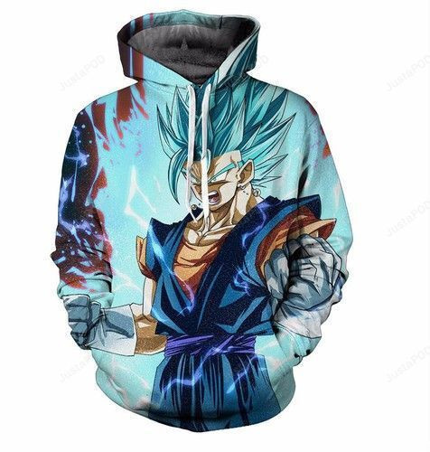 Super Saiyan God Goku Dragon Ball Z 3D All Over Print Hoodie & Zip Hoodie