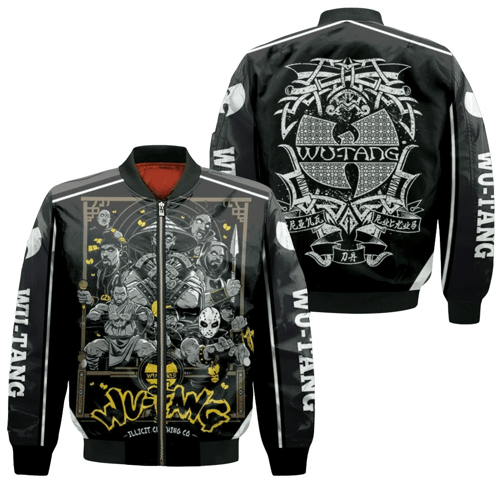 Wutang Clan Illicit Clothing Co Hip Hop Legend For Fan Bomber Jacket