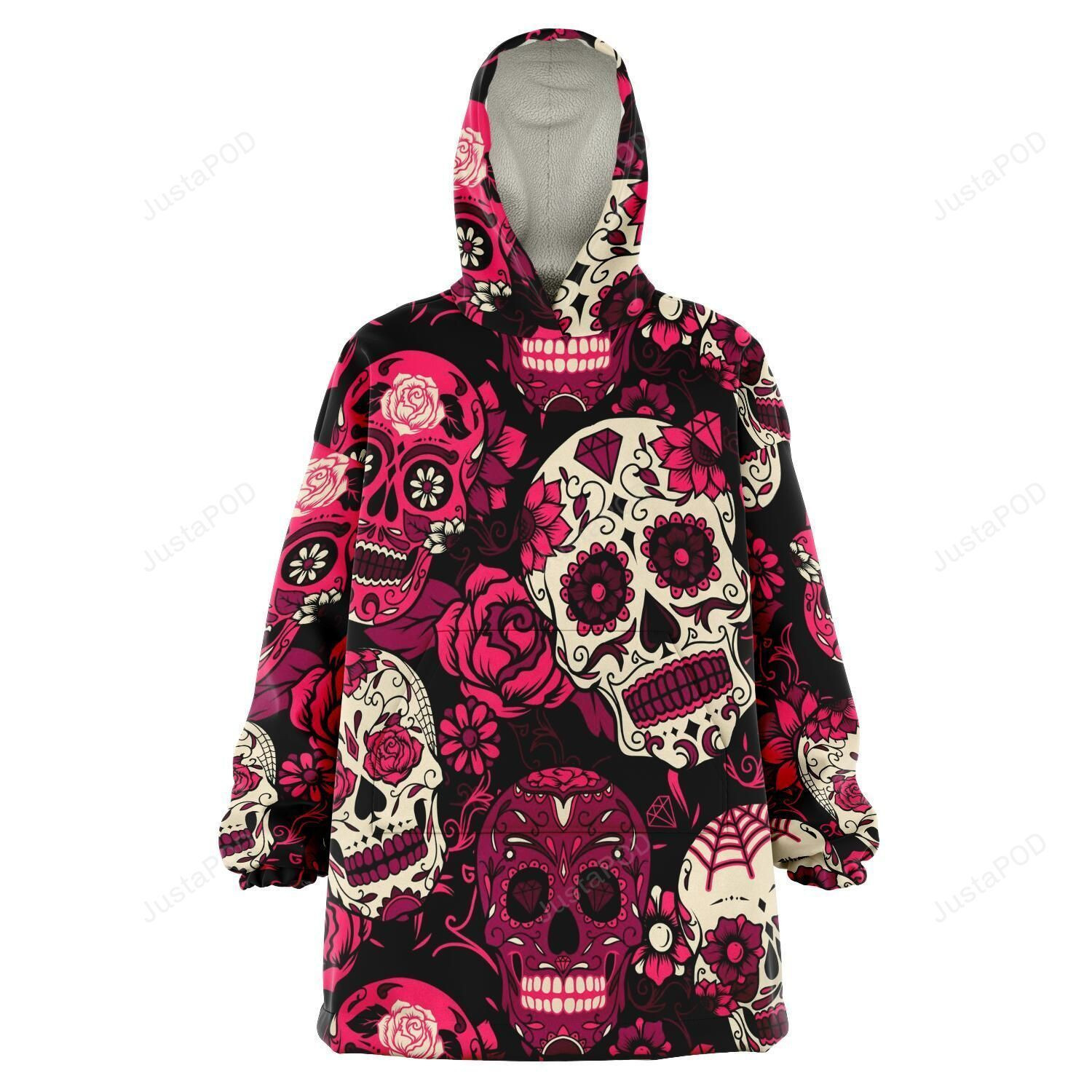 Pink Sugar Skull Snug 3D All Over Print Hoodie & Zip Hoodie