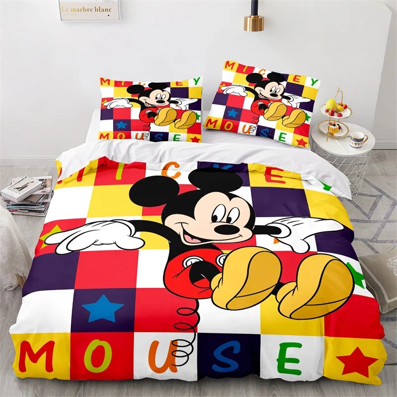 MM Bedding Set DN MM Jumping Square Pattern Duvet Covers