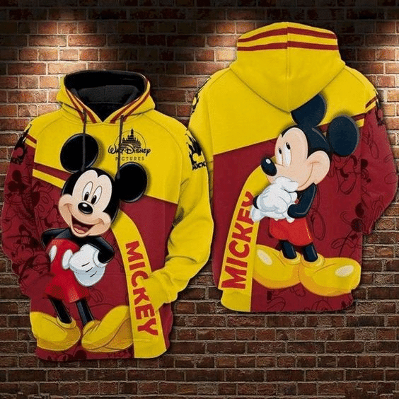 Funny Mickey Mouse Comics 108 Cartoon Graphic Outfits Aop Hoodie