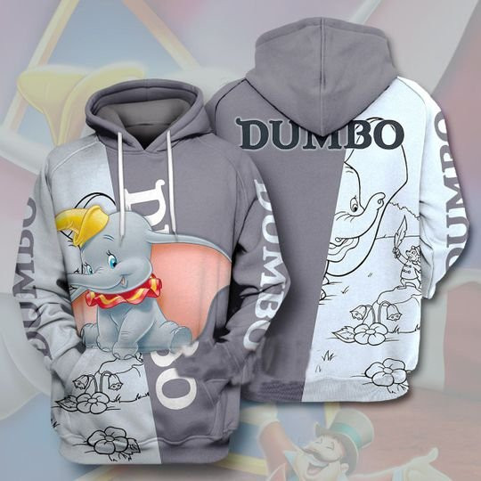 Great Dumbo Big Ears Elephant 3d Hoodie