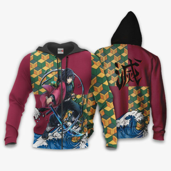 Demon Slayer Giyu Tomioka Anime 2k849 Cartoon 3d Hoodie Zip Hoodie 1091