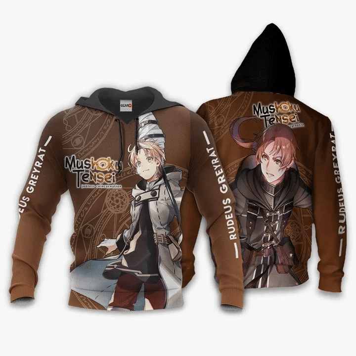 Rudeus Greyrat Mushoku Tensei 3d Hoodie Zip Hoodie
