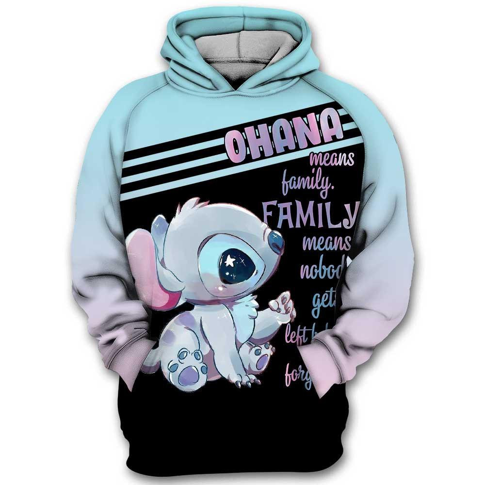 Ohana Means Family, Family Means Nobody Gets Left Behind Or Forgotten All Over Print Hoodie, Zip Hoodie