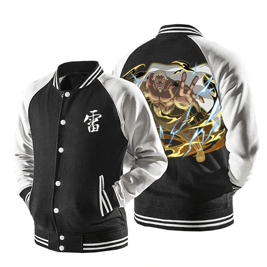 Naruto A 4th Raikage Lightning Release Chakra 1 Baseball Jacket 462