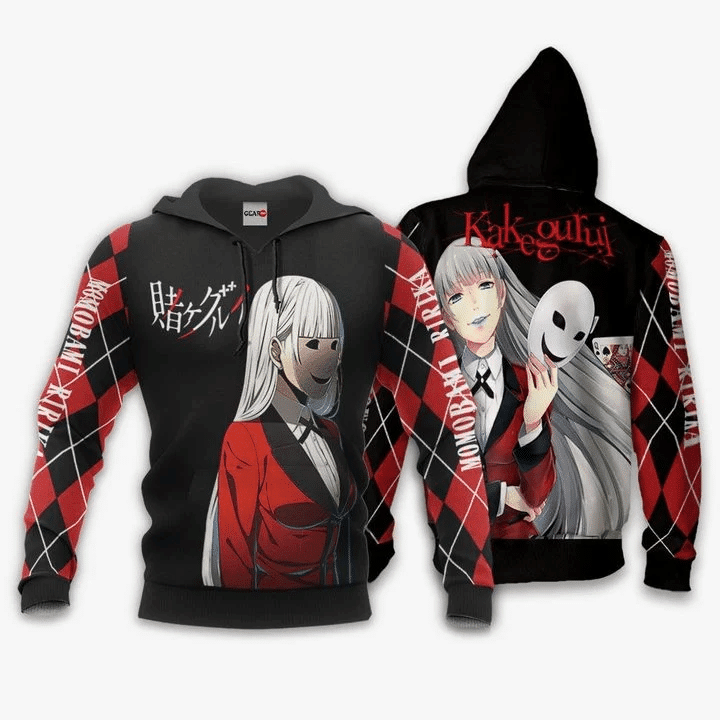 Ririka Momobami Kakegurui 3d Hoodie Zip Hoodie