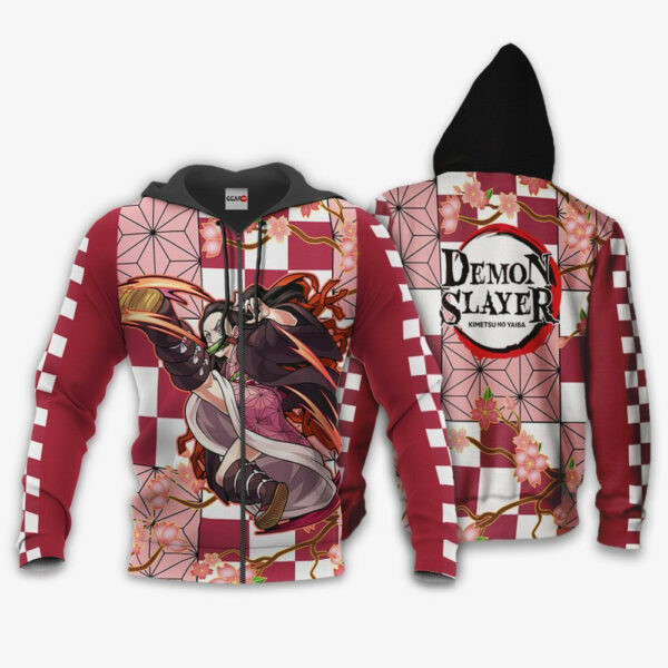 Demon Slayer Nezuko Anime 2k843 Cartoon 3d Hoodie Zip Hoodie 1707