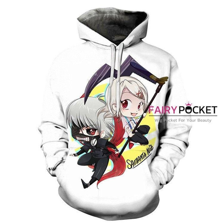 Tokyo Ghoul Ken Kaneki Juuzou Suzuya 3D All Over Print Hoodie & Zip Hoodie