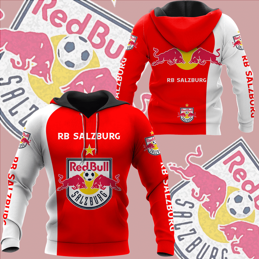 Red Bull Salzburg All Over Print Hoodie, Zip Hoodie 335