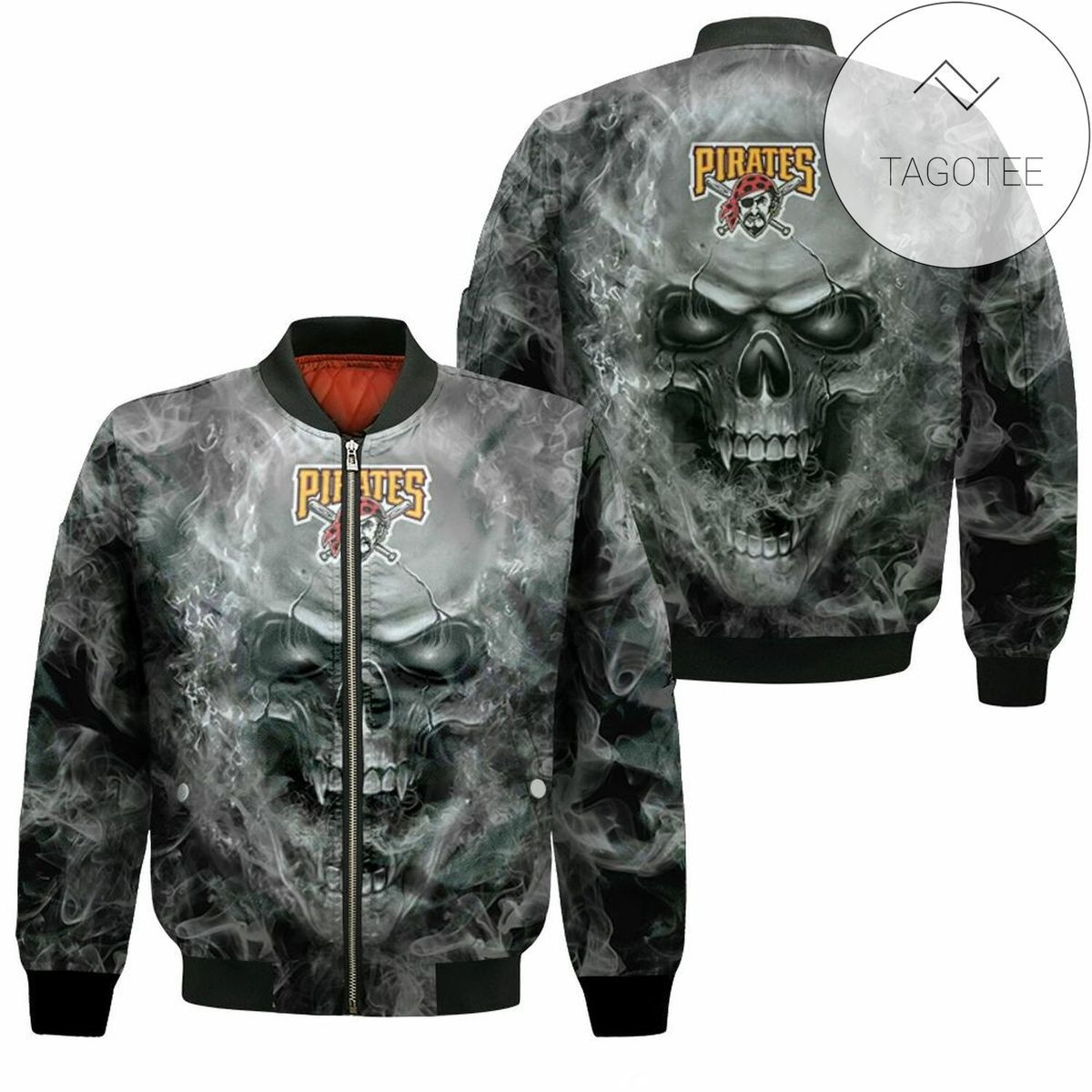 Pittsburgh Pirates Skull Bomber Jacket