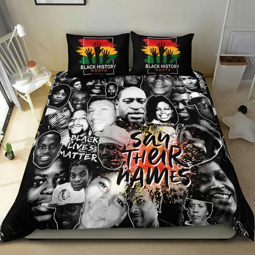 BLM Bedding Set BLM Say Their Name Duvet Covers