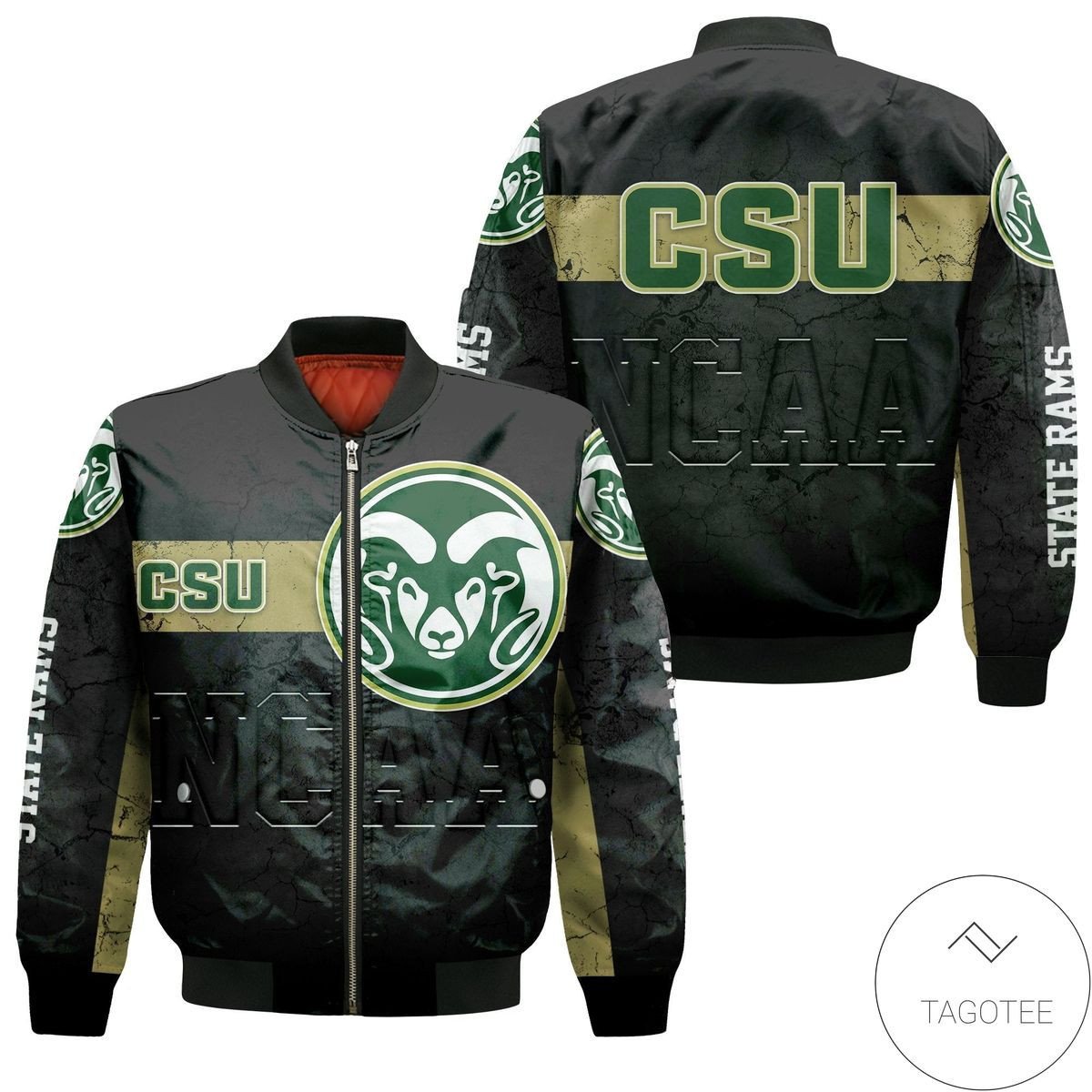 Colorado State Rams Black Gold Champion Legendary Bomber Jacket