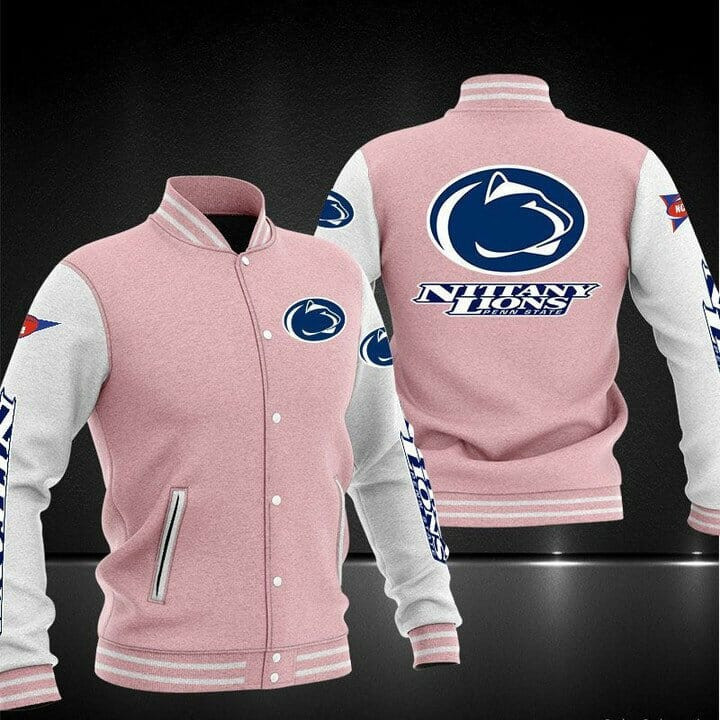 Penn State Nittany Lions Pink Baseball Jacket