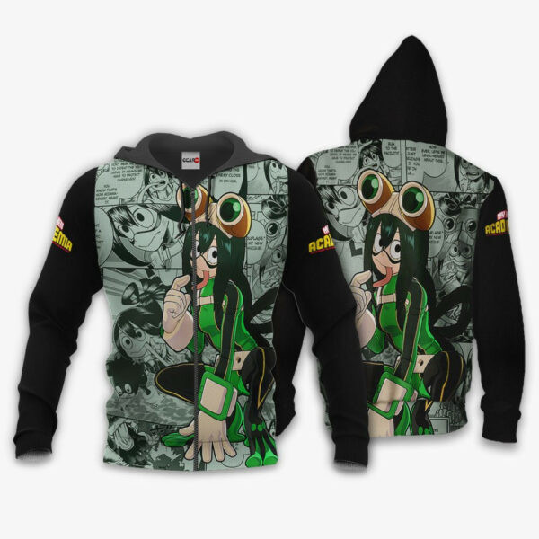 Tsuyu Asui Anime My Hero Academia 1k982 Cartoon Graphic Outfits Aop 3d Hoodie Zip Hoodie 2884
