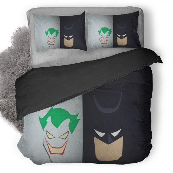 Batman Bedding Set DC Batman And Joker Iconic Duvet Covers Black