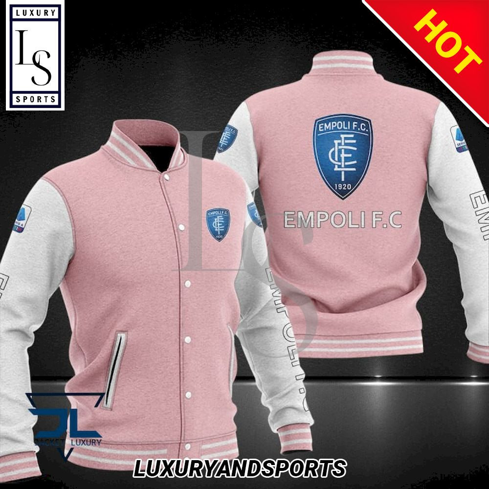 Empoli FC Pink White Baseball Jacket